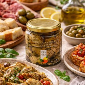 Carciofi alla brace in olio d'oliva